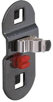 Werkzeugklemme einfach mit kleiner Grundplatte, anthrazitfarben