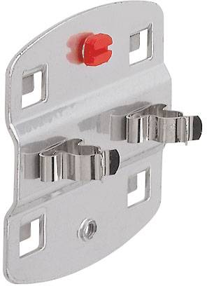 Werkzeugklemme doppelt mit kleiner Grundplatte, alufarben