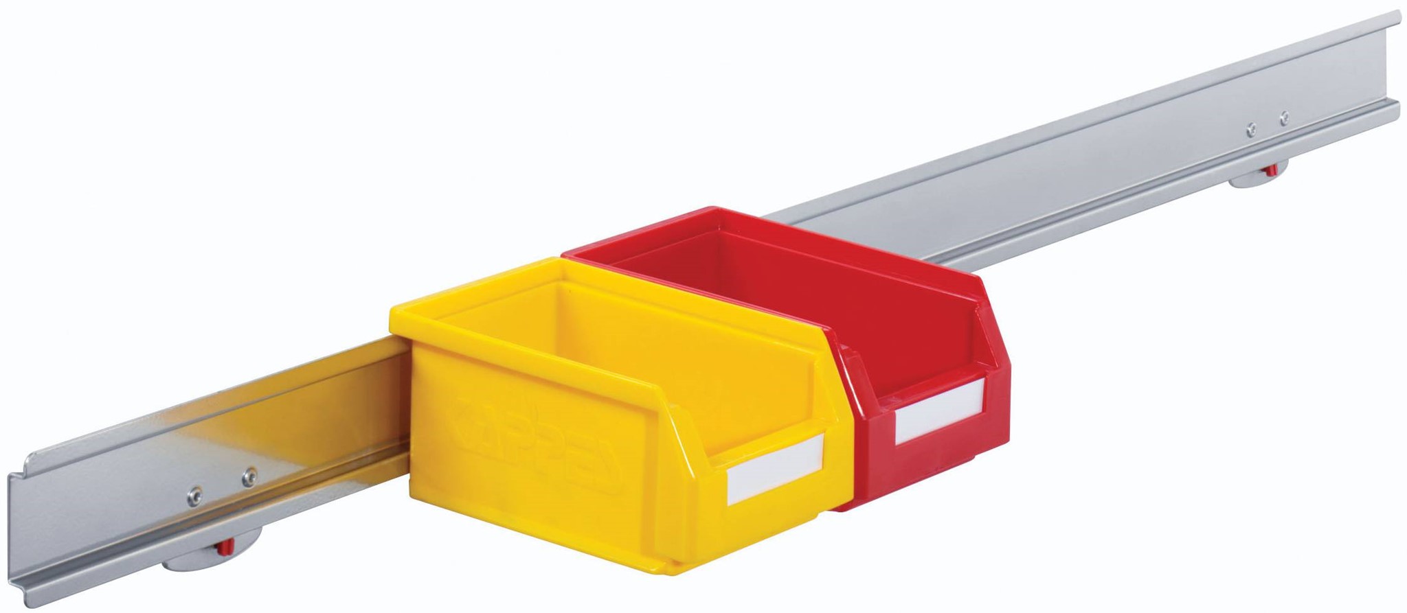 Lagersichtkastenhalter für Kastengrössen 7 und 5 Kästen, alufarben