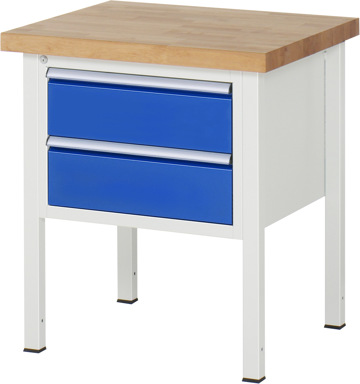 Werkbank Modell 8125, B 750xT 700xH 840mm, Buche-Massiv-Platte 40mm