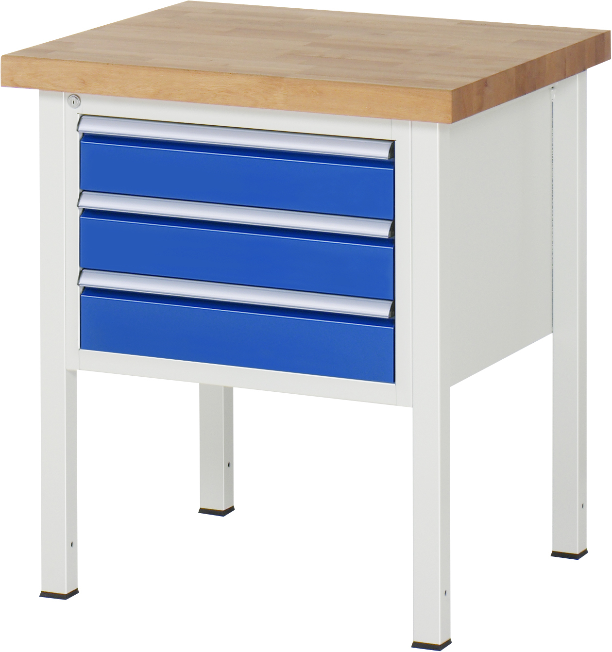 Werkbank Modell 8127, B 750xT 700xH 840-1040mm, Buche-Massiv-Platte 40mm