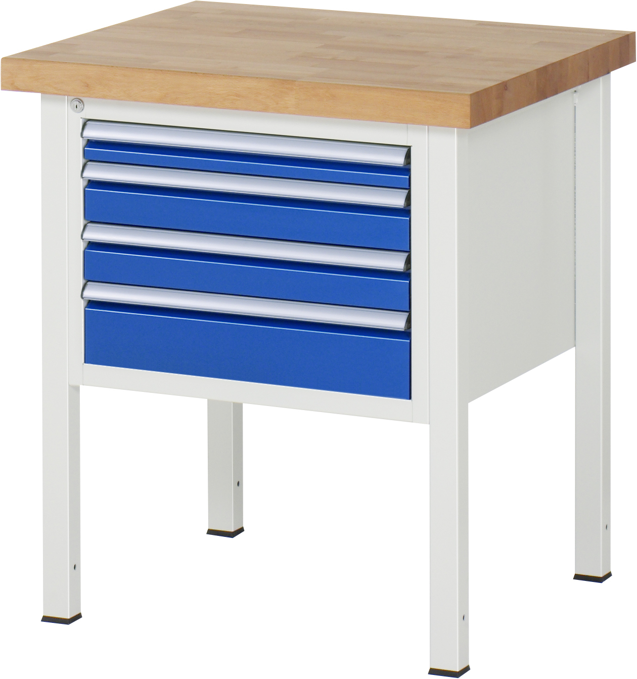 Werkbank Modell 8132, B 750xT 700xH 840-1040mm, Buche-Massiv-Platte 40mm