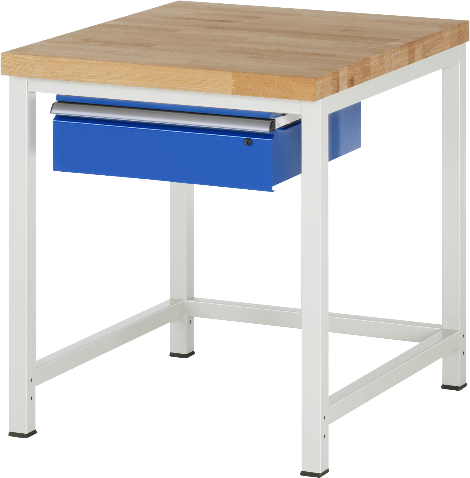 Werkbank fixe Höhe, B 750xT 900xH 840mm, Buche-Massiv-Platte 40mm