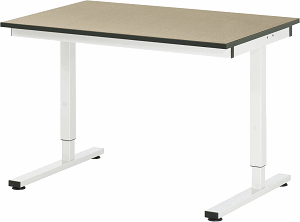 Arbeitstisch Serie RHE, B 1250 x T 800 x H 740-1040 mm, MDF-Platte 22 mm