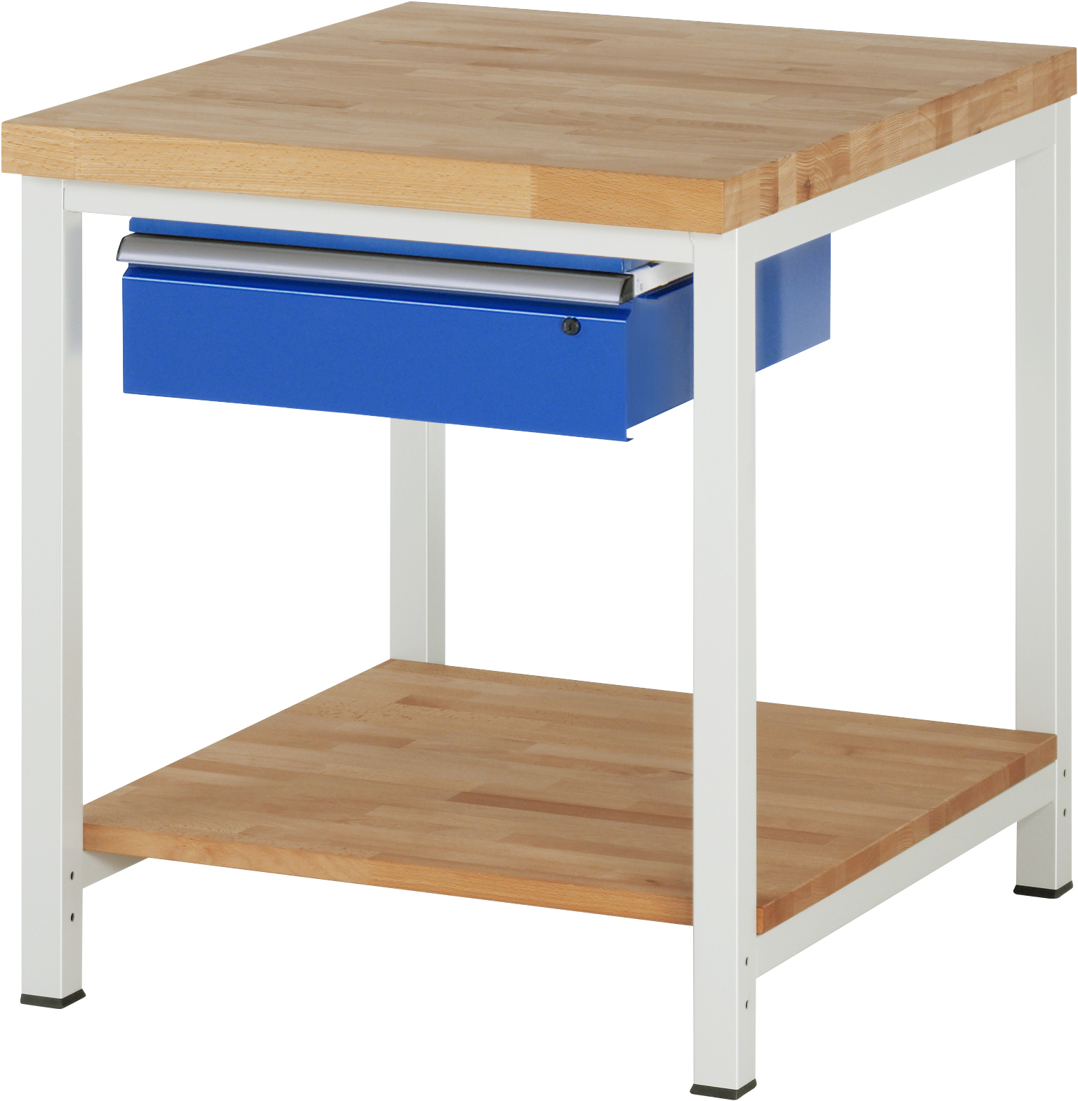 Werkbank fixe Höhe, B 750xT 900xH 840mm, Buche-Massiv-Platte 40mm