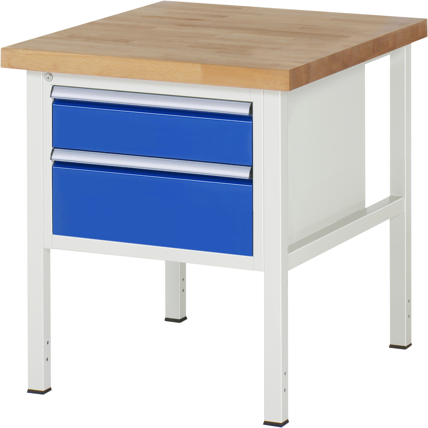 Werkbank Modell 8123, B 750xT 900xH 840mm, Buche-Massiv-Platte 40mm