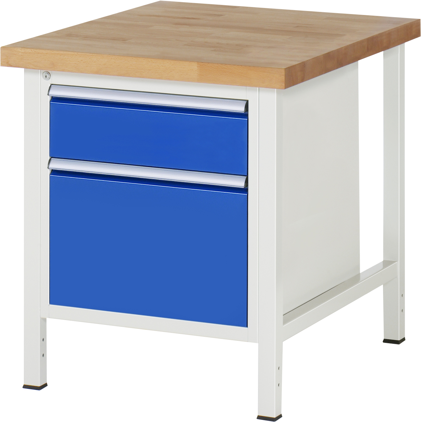 Werkbank Modell 8156, B 750xT 900xH 840mm, Buche-Massiv-Platte 40mm