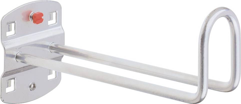 Kabelhalter Hakenende 50 mm hoch, Länge 100 mm, alufarben