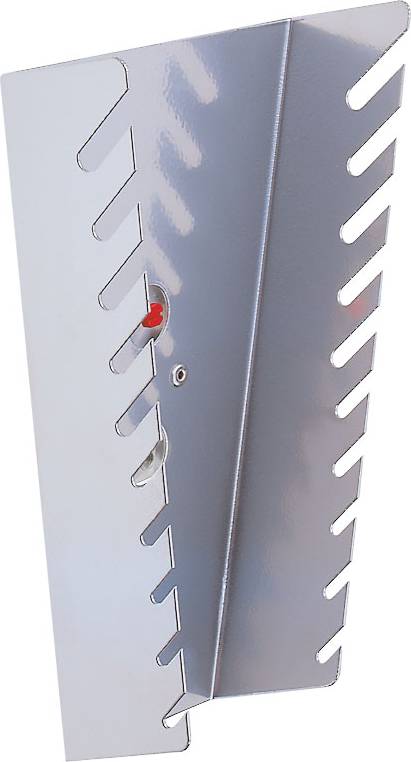 Schraubenschlüsselhalter senkrecht, alufarben für 10 Schlüssel
