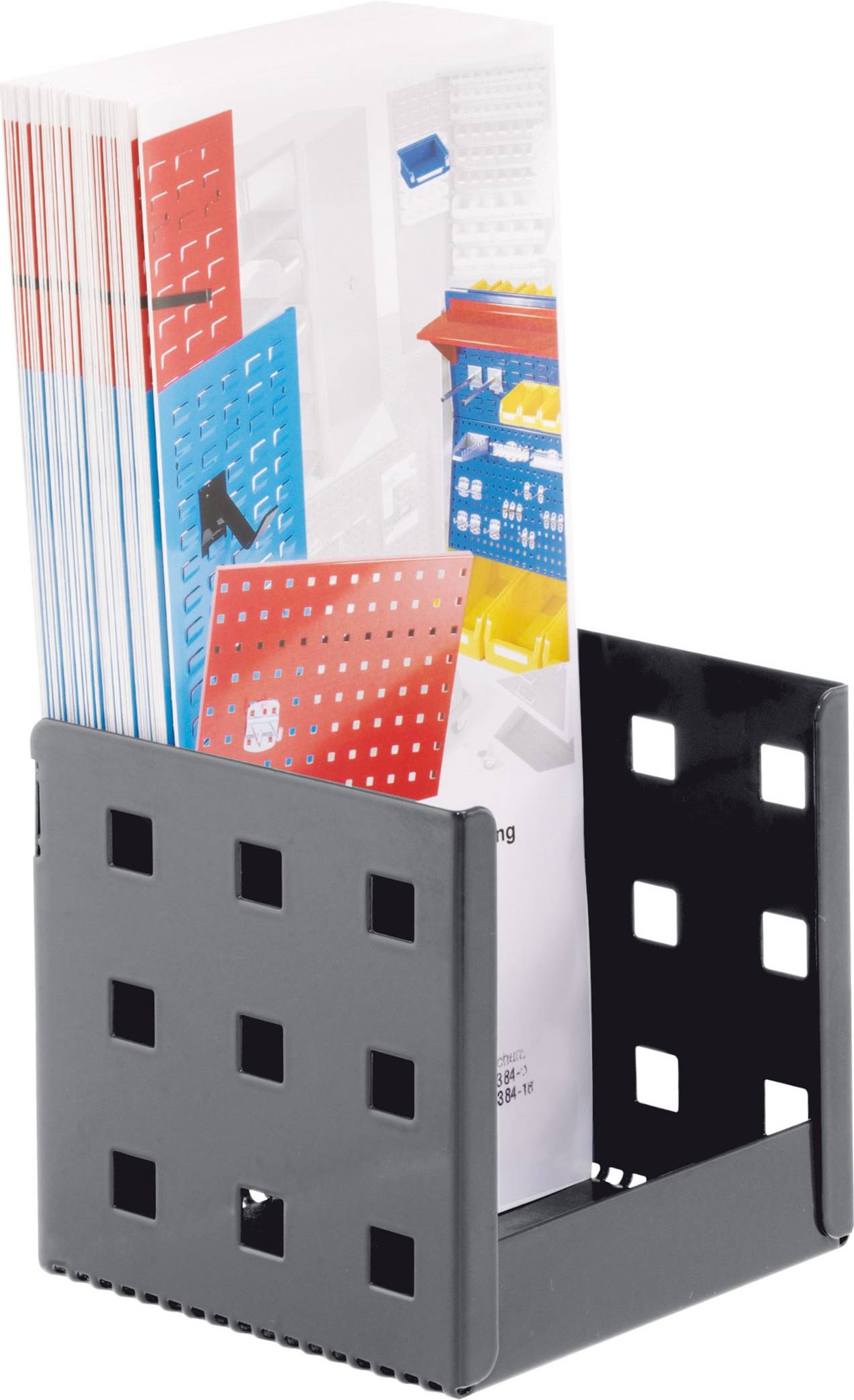 Flyer-/Zettelbox, anthrazitgrau