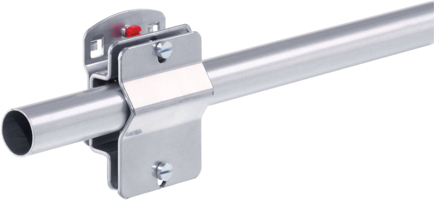 Klemmschellenhalter für Rundrohr, alufarben