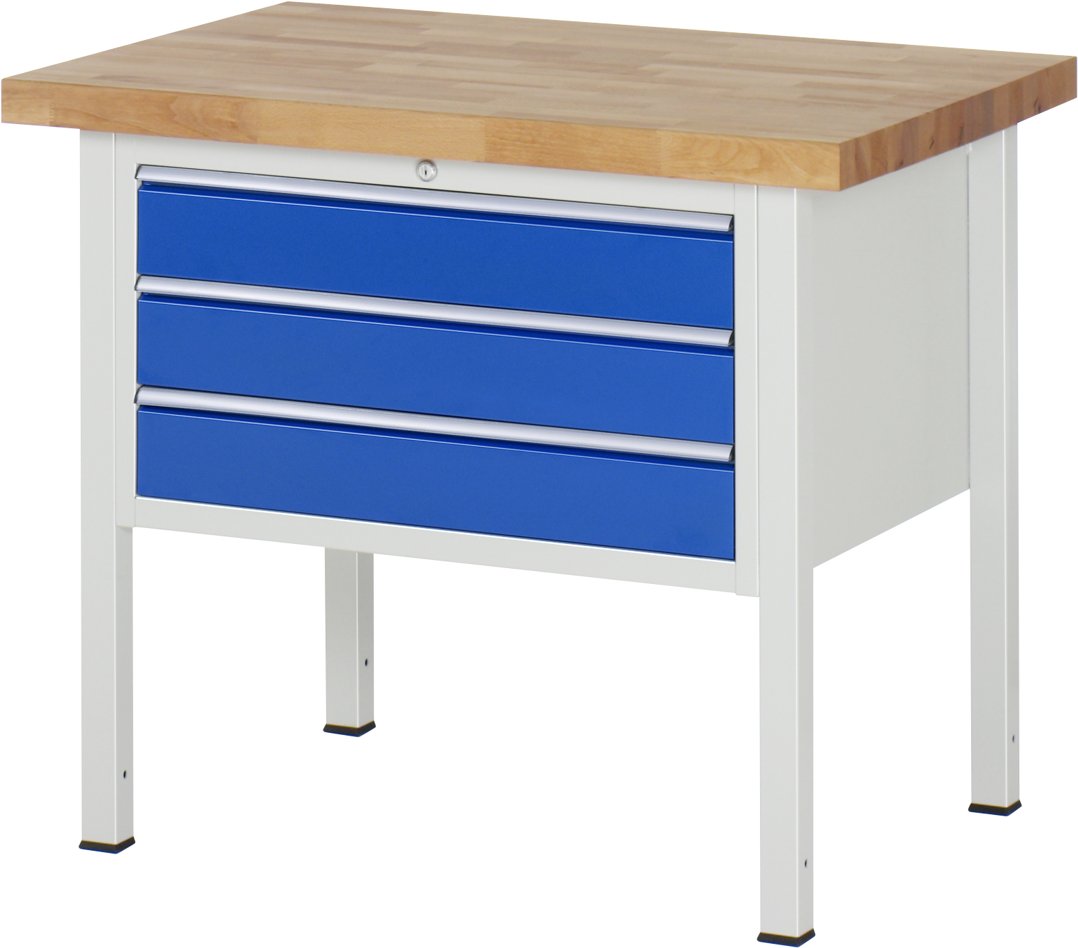 Werkbank Modell 8227, B 1000xT 700xH 840mm, Buche-Massiv-Platte 40mm