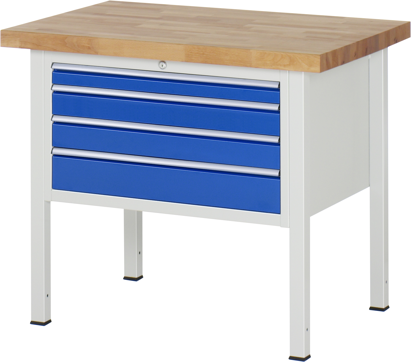 Werkbank Modell 8232, B 1000xT 700xH 840mm, Buche-Massiv-Platte 40mm