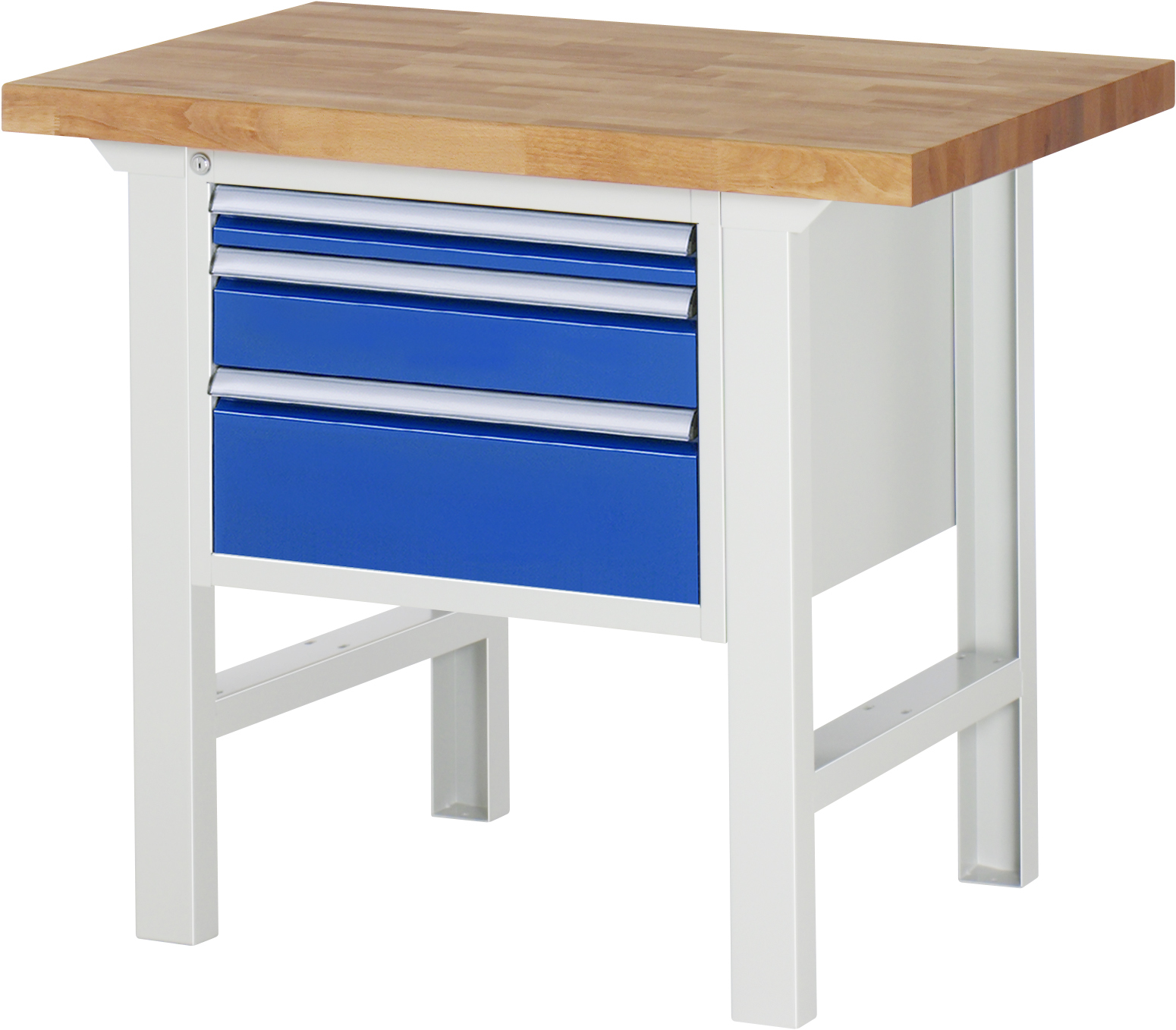 Werkbank Modell 7000, B 1000 x T 700 x H 840 mm, Buche-Massiv-Platte 40 mm