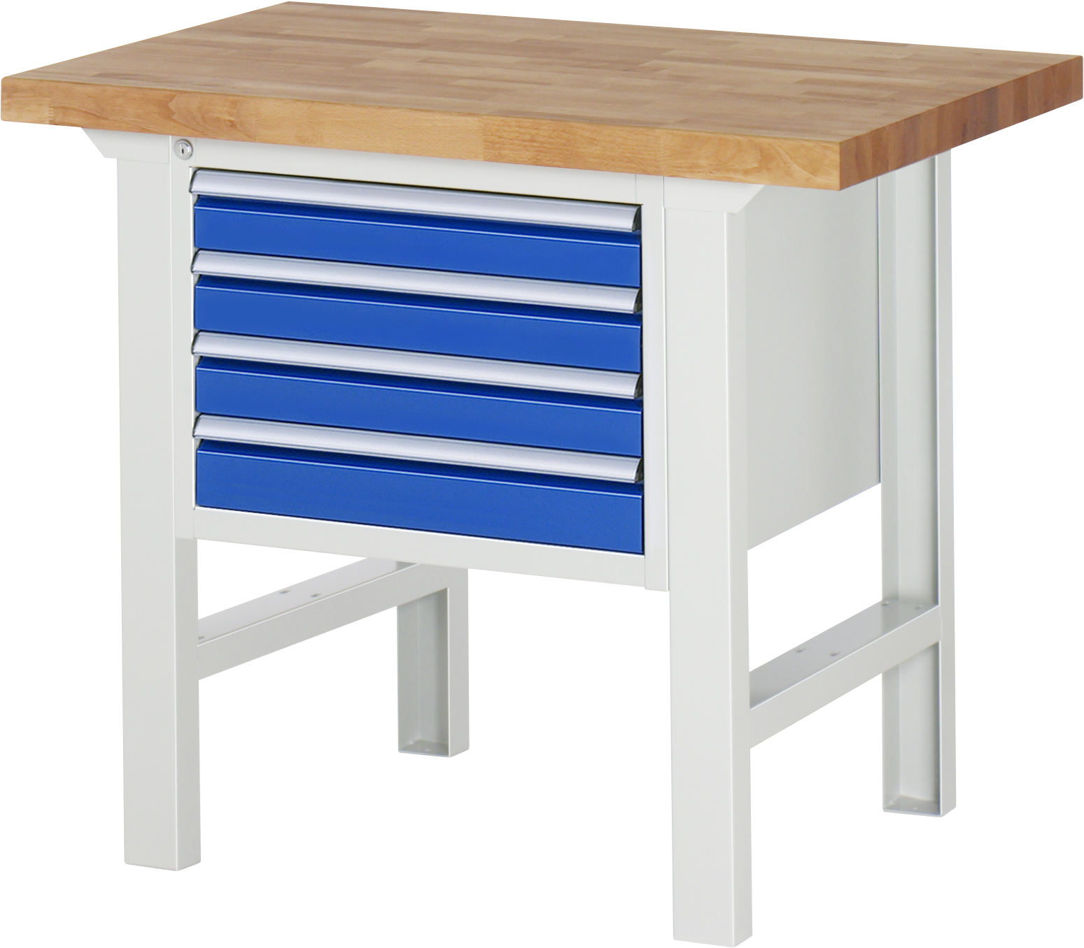 Werkbank Modell 7000, B 1000 x T 700 x H 840 mm, Buche-Massiv-Platte 40 mm