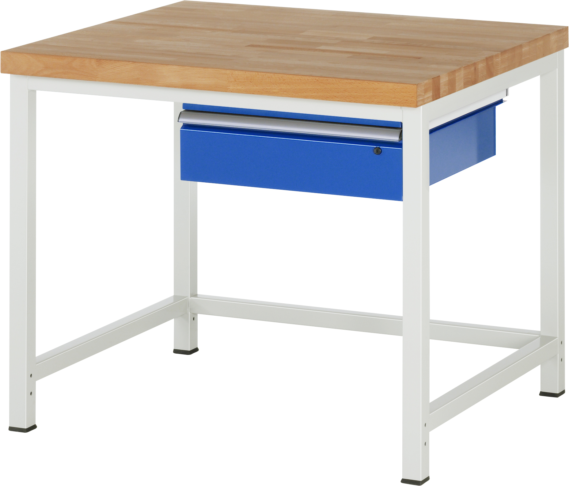 Werkbank fixe Höhe, B 1000xT 900xH 840mm, Buche-Massiv-Platte 40mm