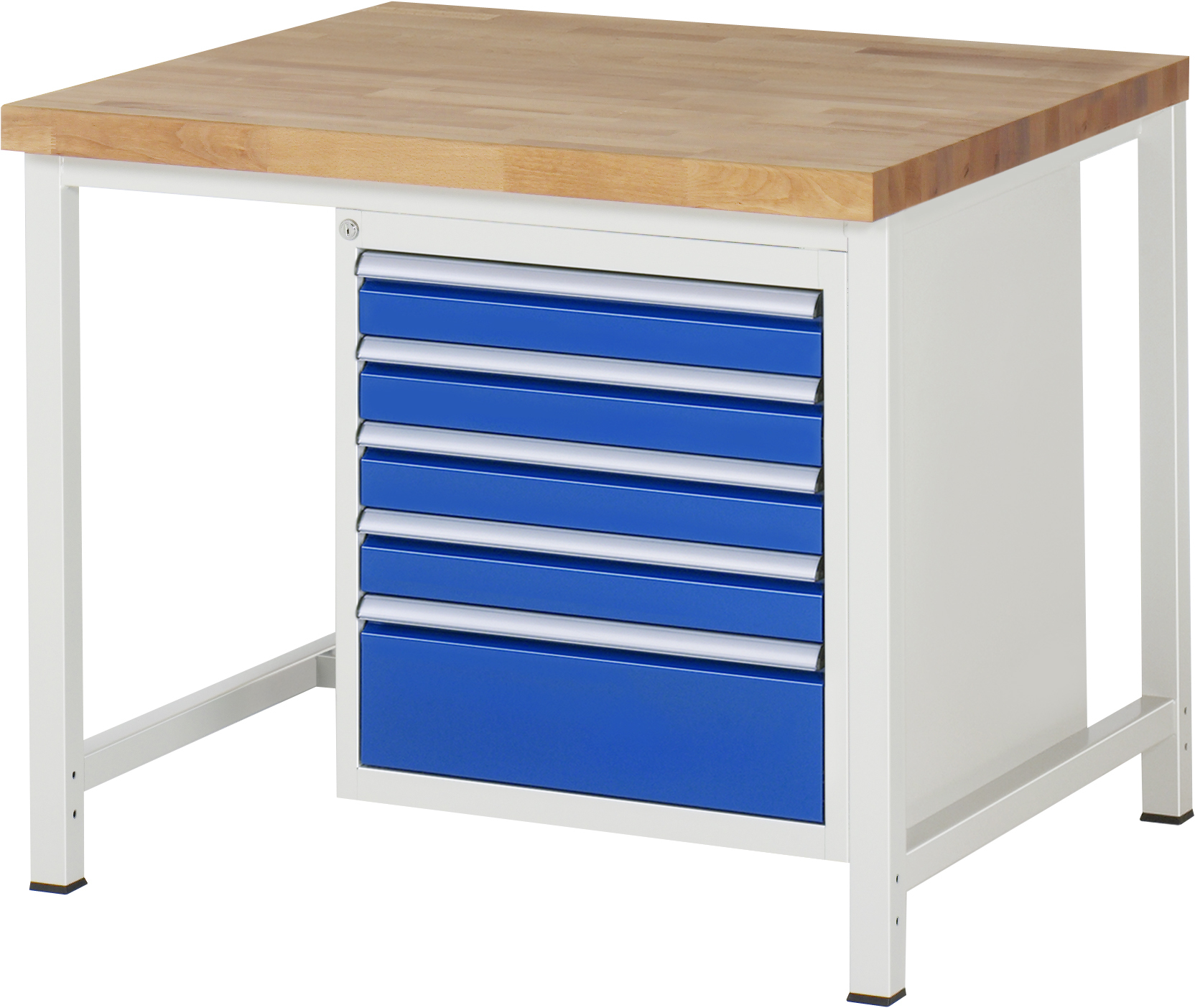 Werkbank Modell 8168, B 1000xT 900xH 840mm, Buche-Massiv-Platte 40mm