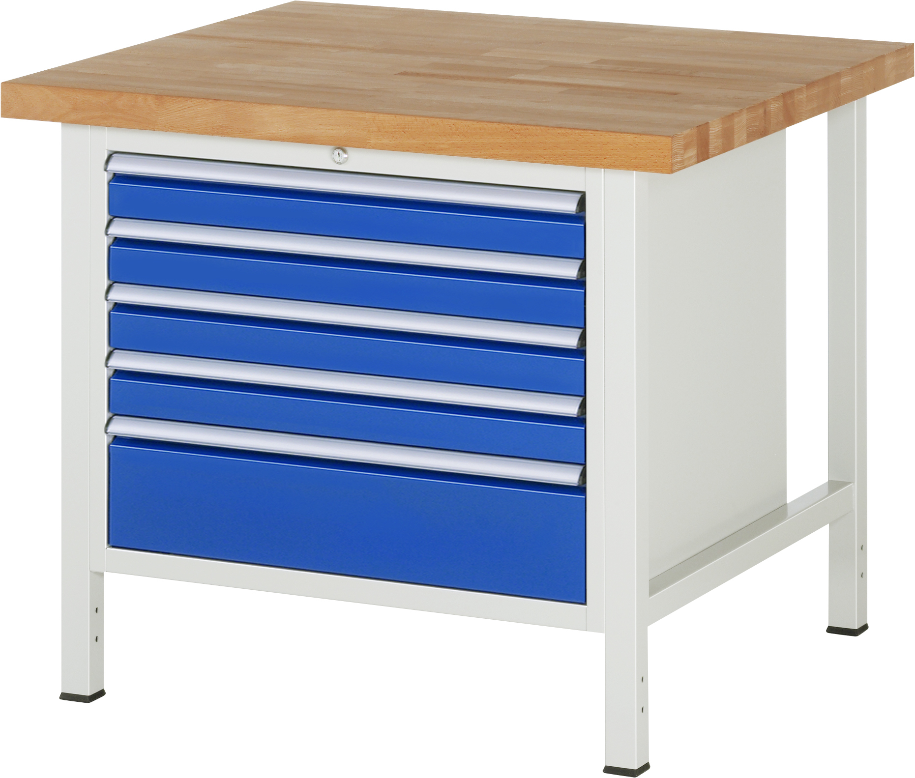 Werkbank Modell 8268, B 1000xT 900xH 840mm, Buche-Massiv-Platte 40mm