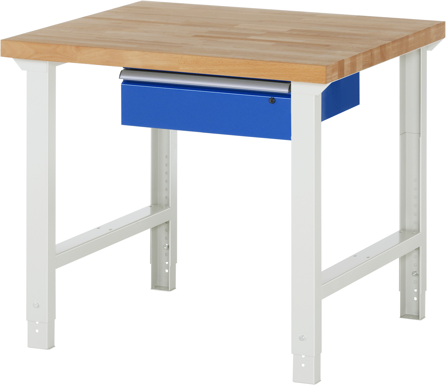 Werkbank Modell 7000, B 1000 x T 900 x H 790-1140 mm, Buche-Massiv-Platte 40 mm