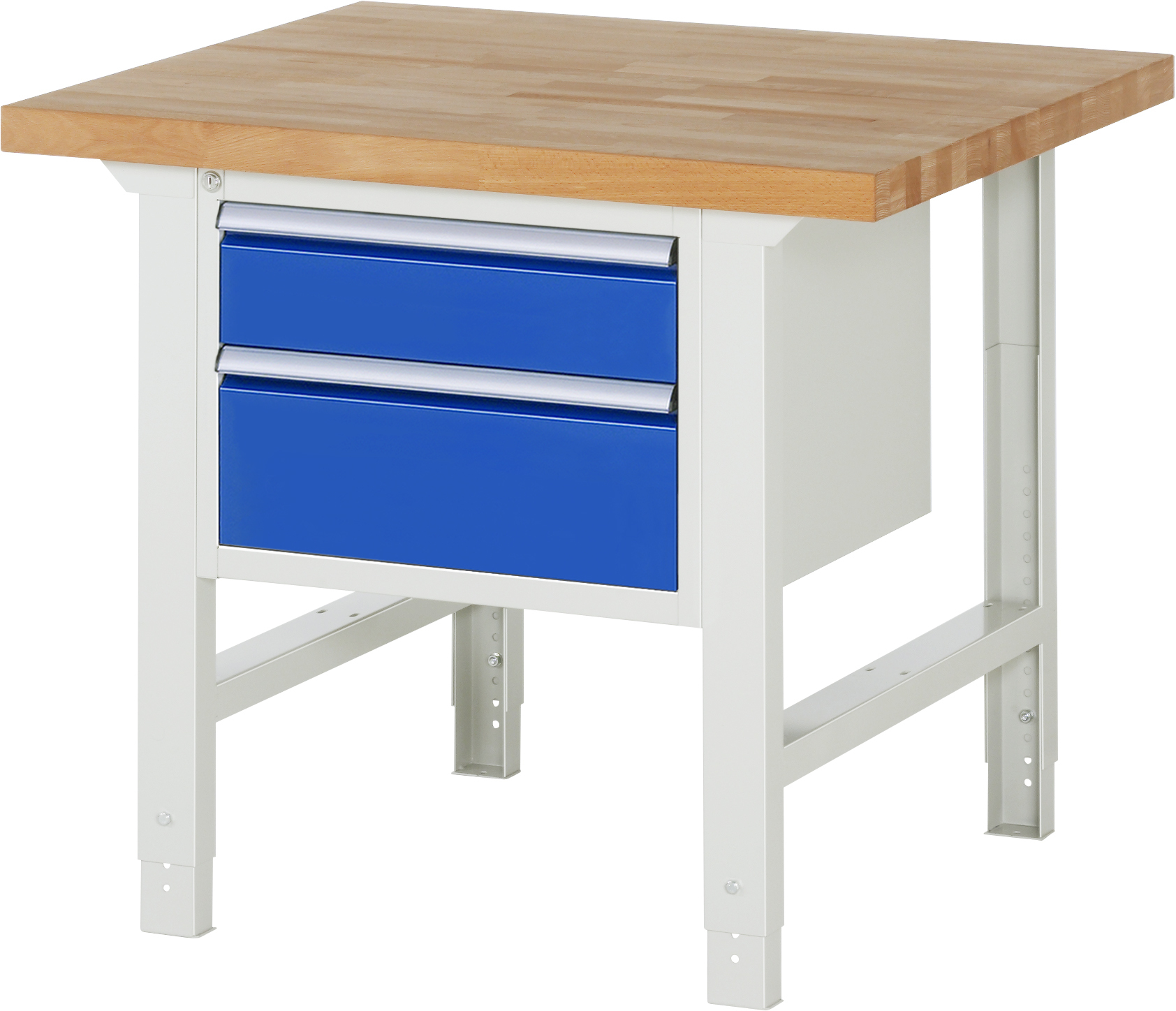 Werkbank Modell 7000, B 1000 x T 900 x H 790-1140 mm, Buche-Massiv-Platte 40 mm