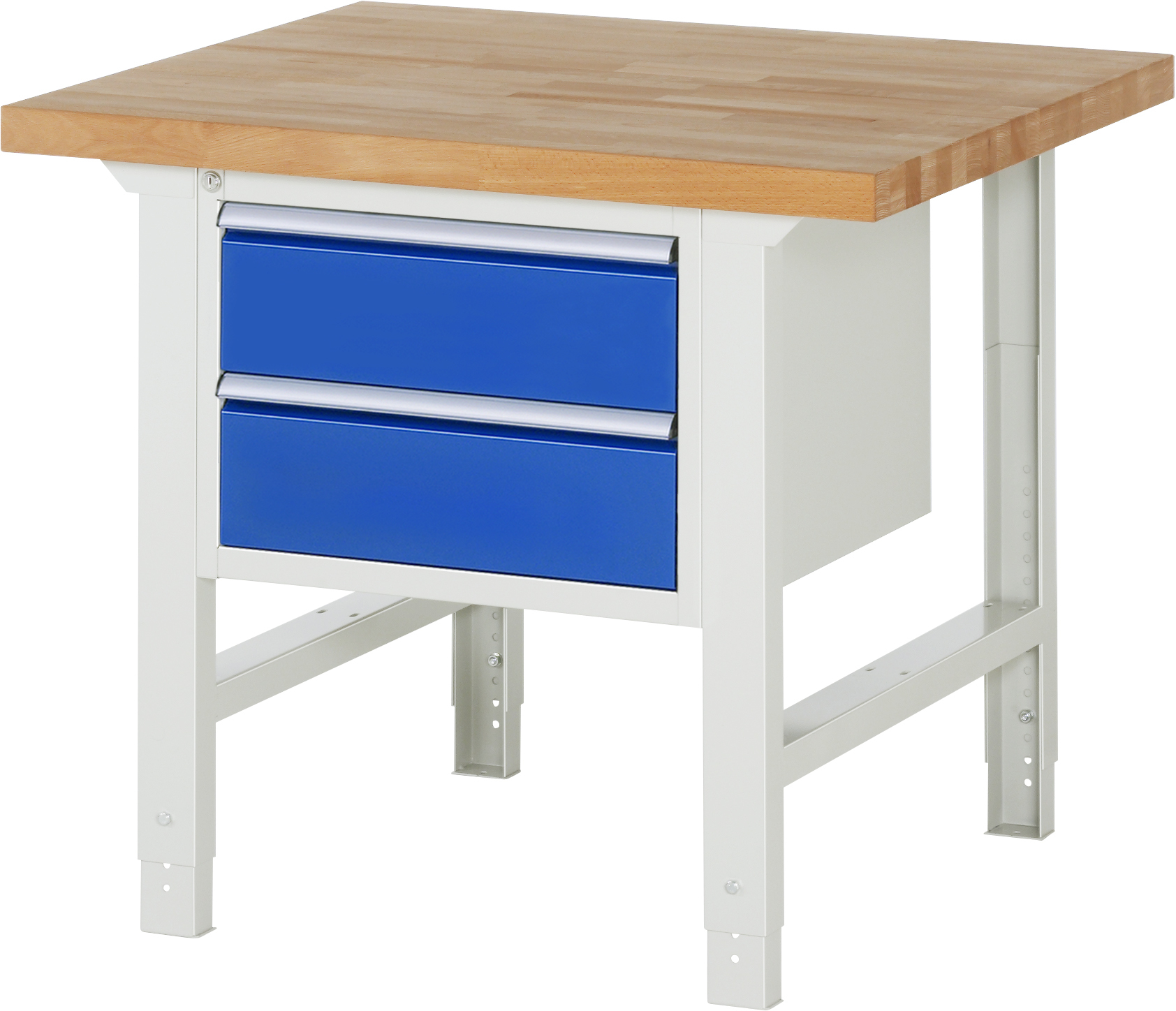 Werkbank Modell 7000, B 1000 x T 900 x H 790-1140 mm, Buche-Massiv-Platte 40 mm