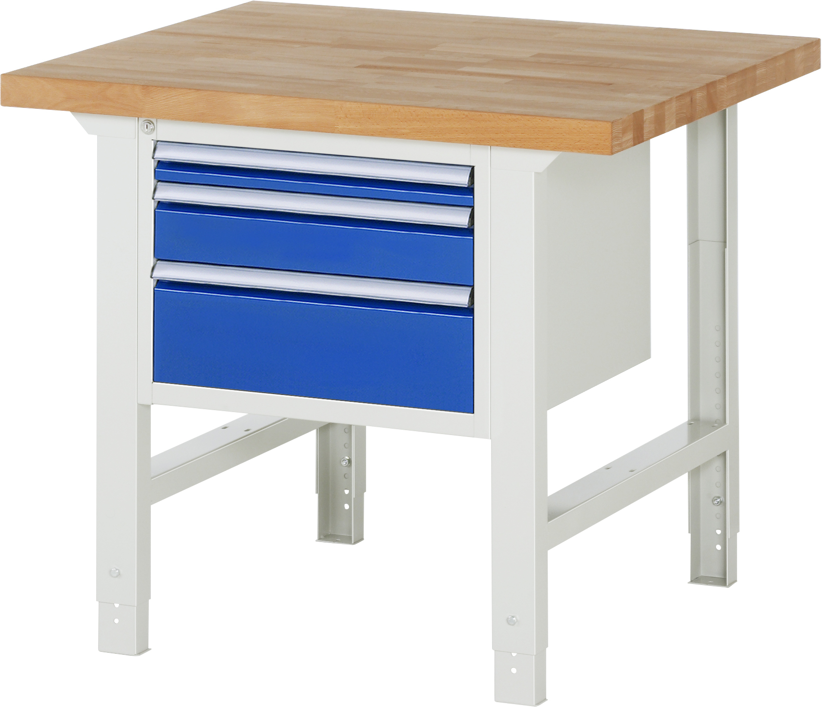 Werkbank Modell 7000, B 1000 x T 900 x H 790-1140 mm, Buche-Massiv-Platte 40 mm