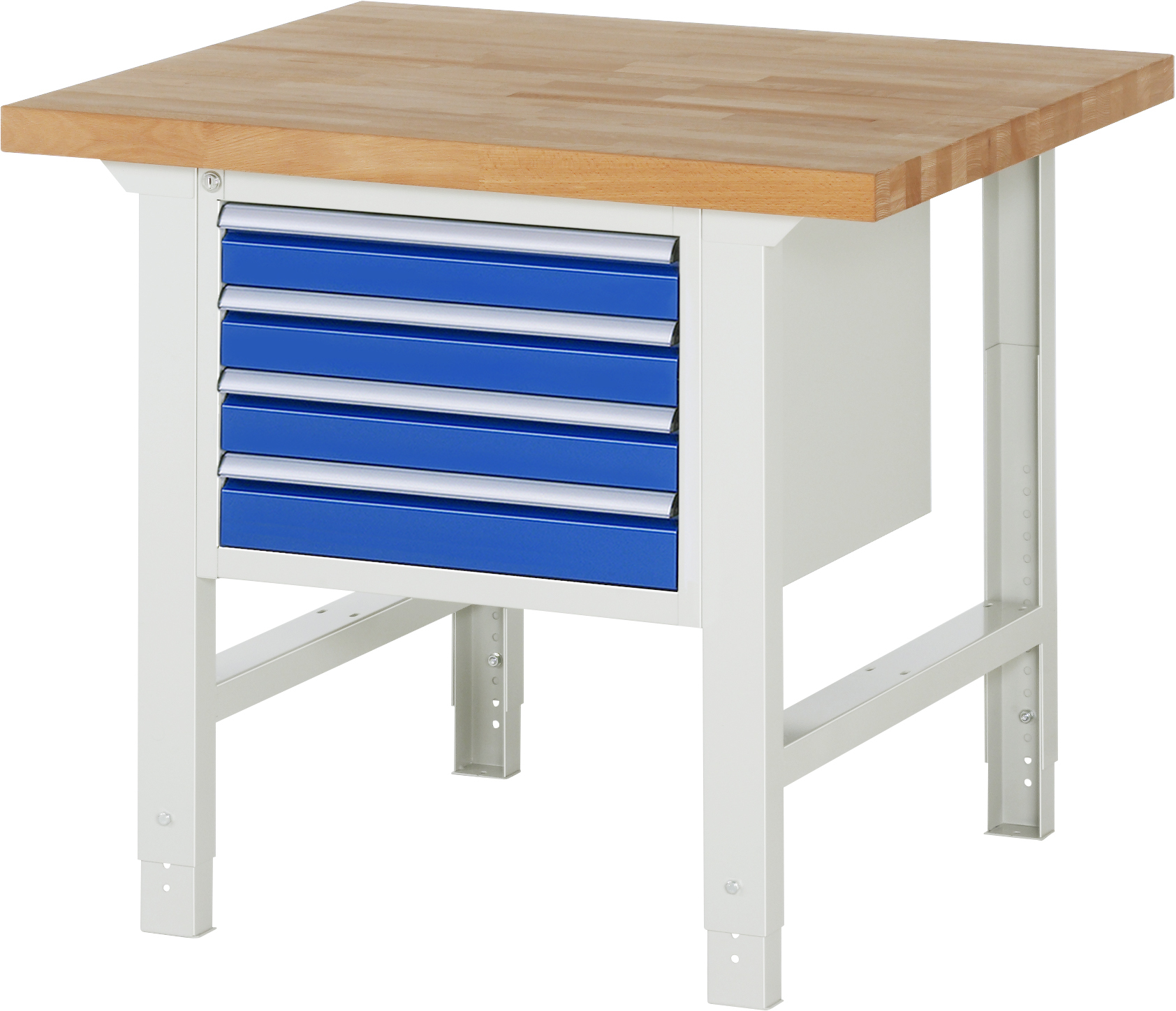 Werkbank Modell 7000, B 1000 x T 900 x H 790-1140 mm, Buche-Massiv-Platte 40 mm