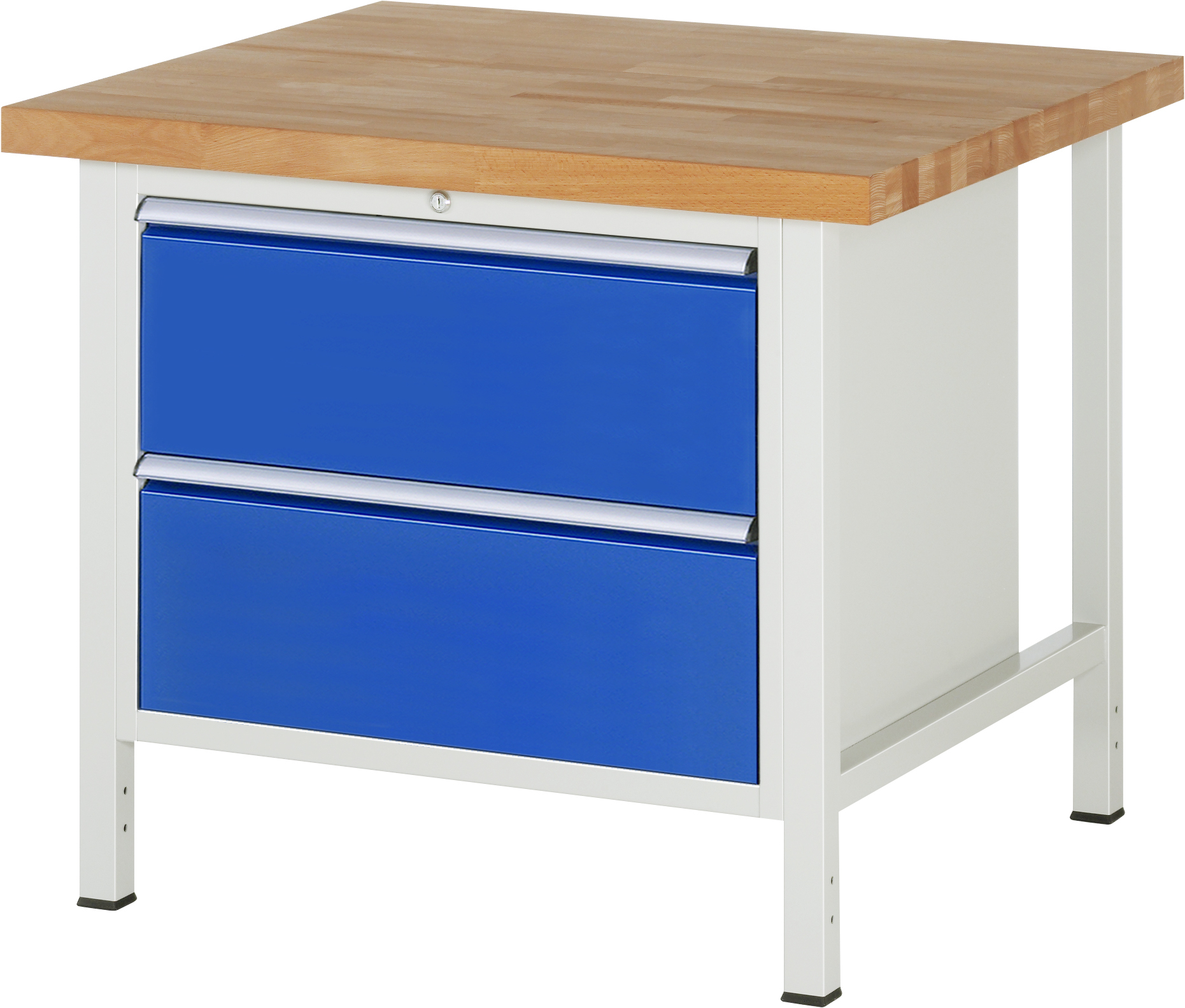 Werkbank Modell 8255, B 1000xT 900xH 840-1040mm, Buche-Massiv-Platte 40mm