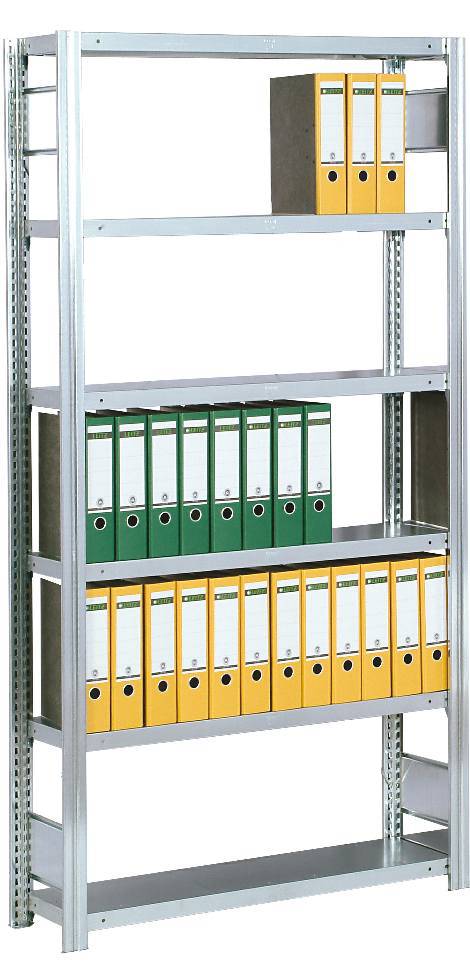 Bürogrundregal Höhe 2000 mm, Breite 1005 mm, Tiefe 600 mm