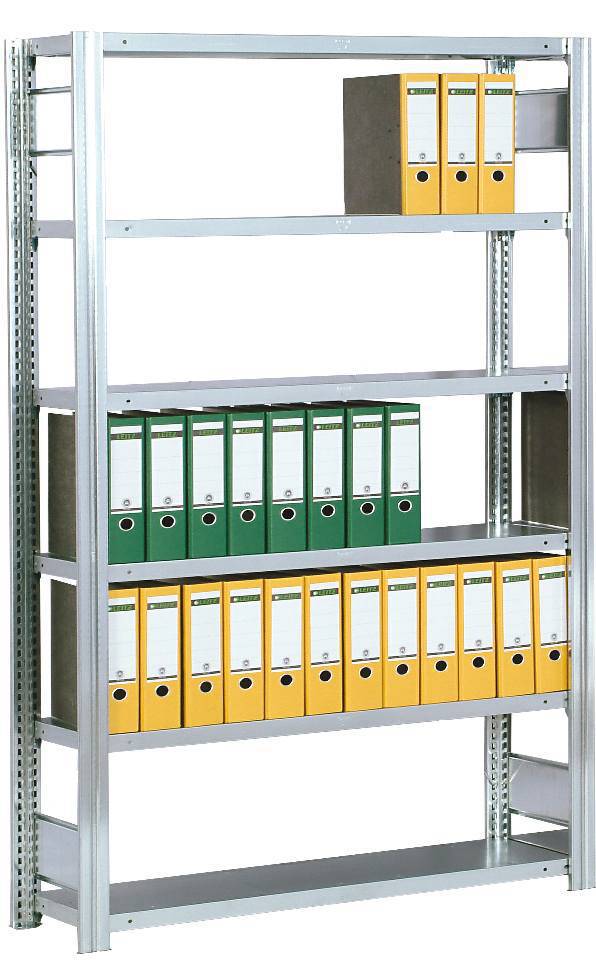 Bürogrundregal Höhe 2000 mm, Breite 1285 mm, Tiefe 600 mm