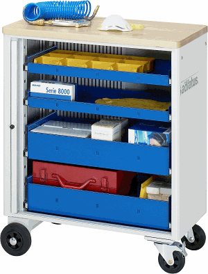 Werkzeugwagen, B 725 x T 400 x H 860 mm