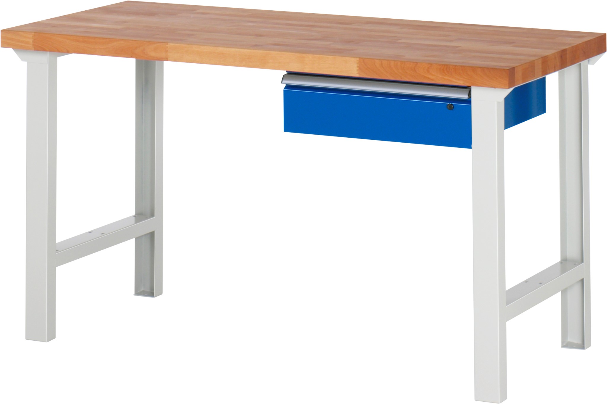 Werkbank Modell 7002, B 1500 x T 700 x H 840 mm, Buche-Massiv-Platte 40 mm