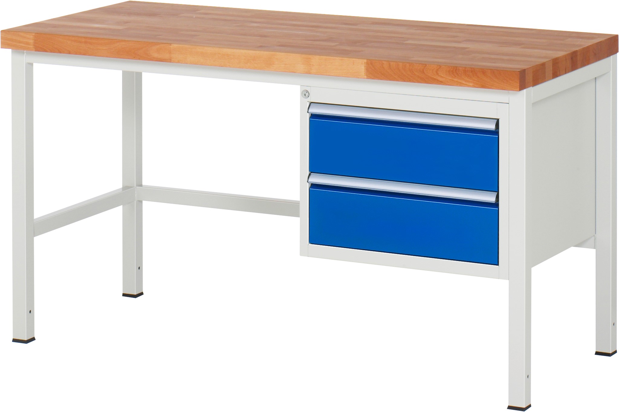 Werkbank Modell 8125, B 1500xT 700xH 840mm, Buche-Massiv-Platte 40mm