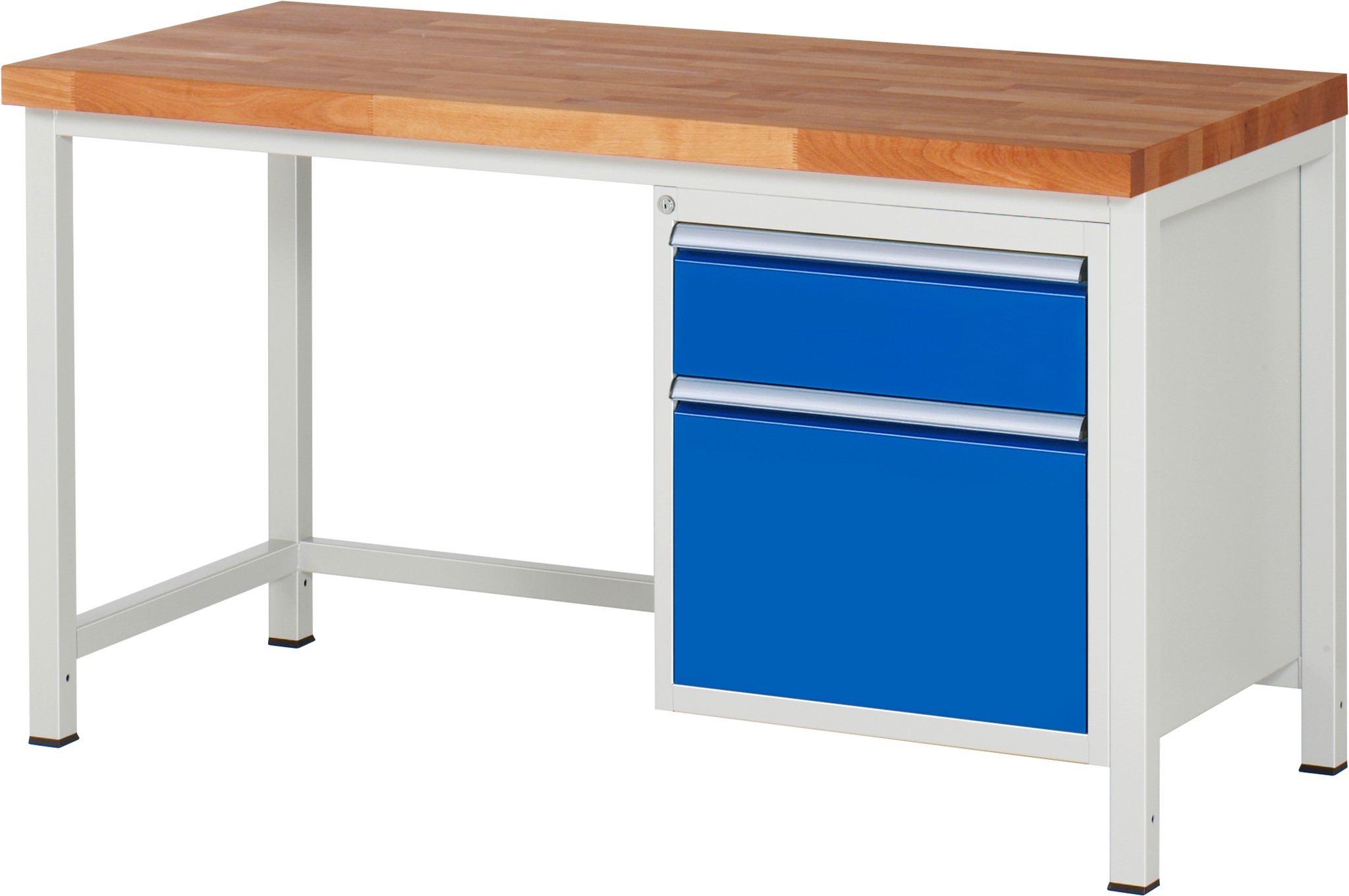 Werkbank Modell 8156, B 1500xT 700xH 840mm, Buche-Massiv-Platte 40mm