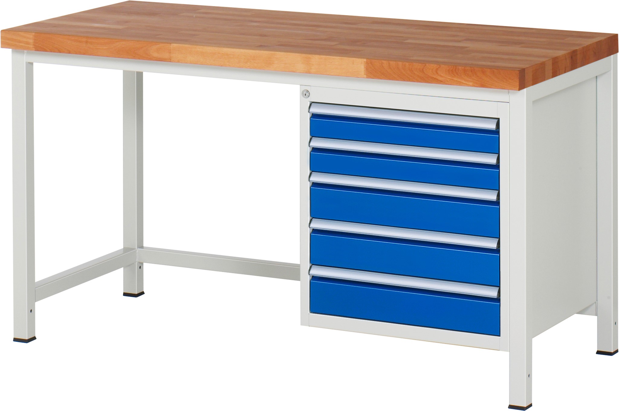 Werkbank Modell 8171, B 1500xT 700xH 840mm, Buche-Massiv-Platte 40mm