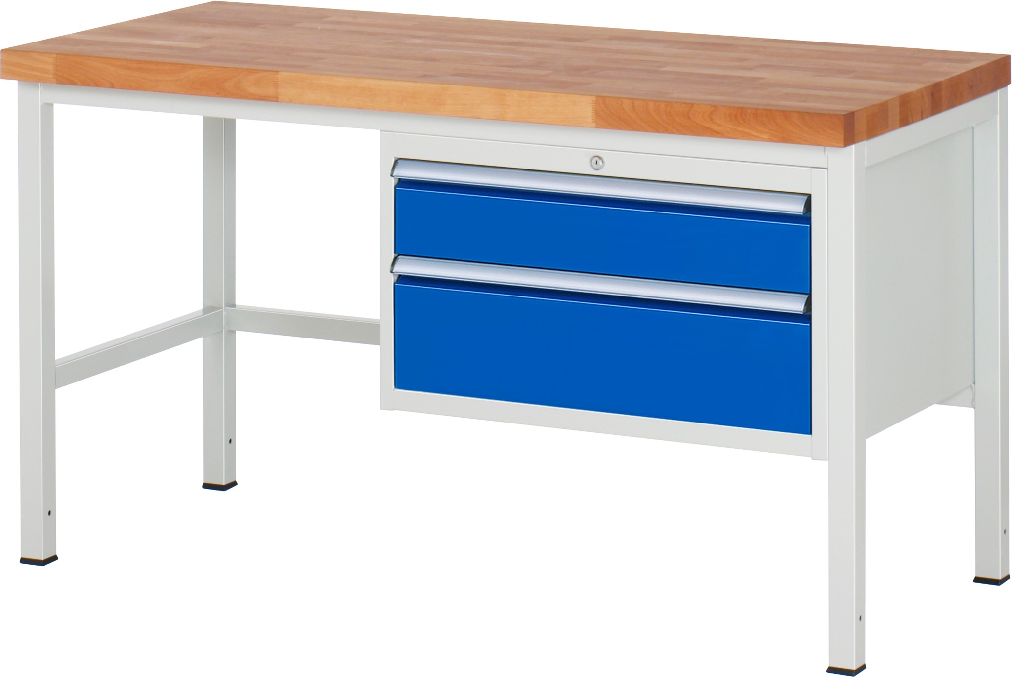 Werkbank Modell 8223, B 1500xT 700xH 840mm, Buche-Massiv-Platte 40mm