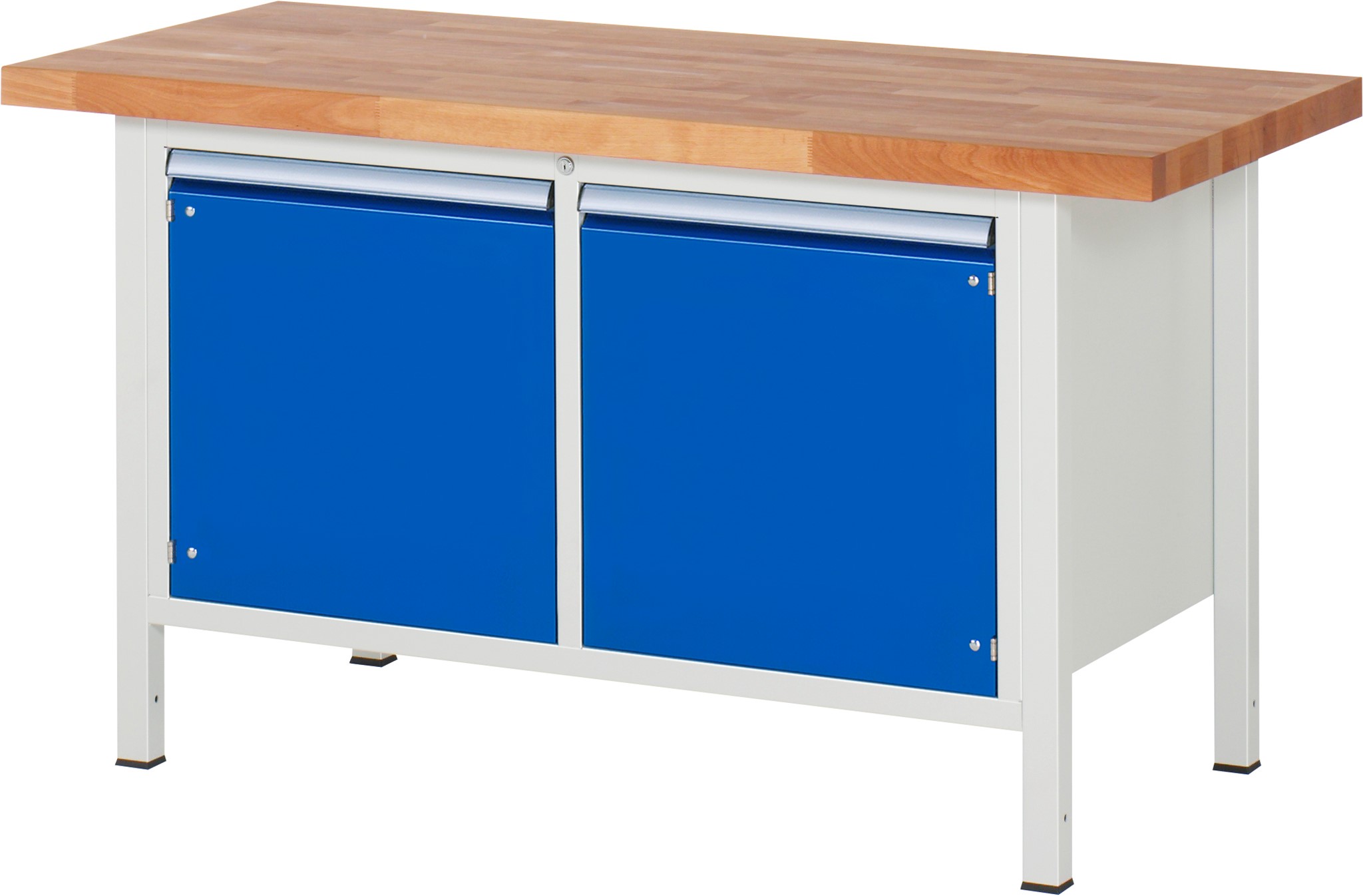 Werkbank Modell 8465, B 1500xT 700xH 840mm, Buche-Massiv-Platte 40mm