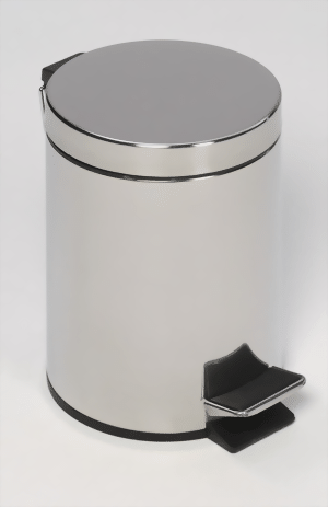 Tretabfallsammler 20 Liter, Edelstahl poliert
