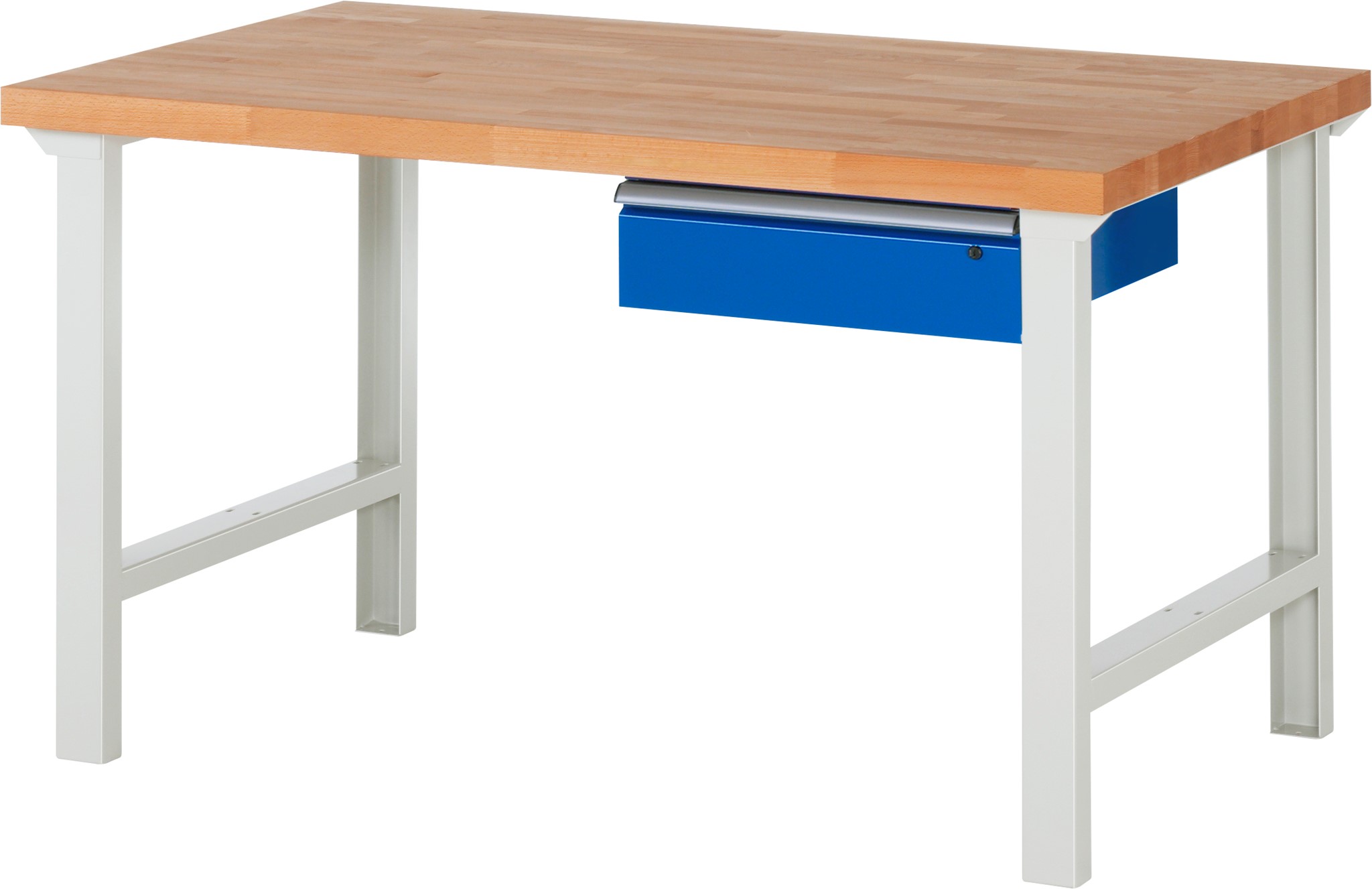 Werkbank Modell 7002, B 1500 x T 900 x H 840 mm, Buche-Massiv-Platte 40 mm