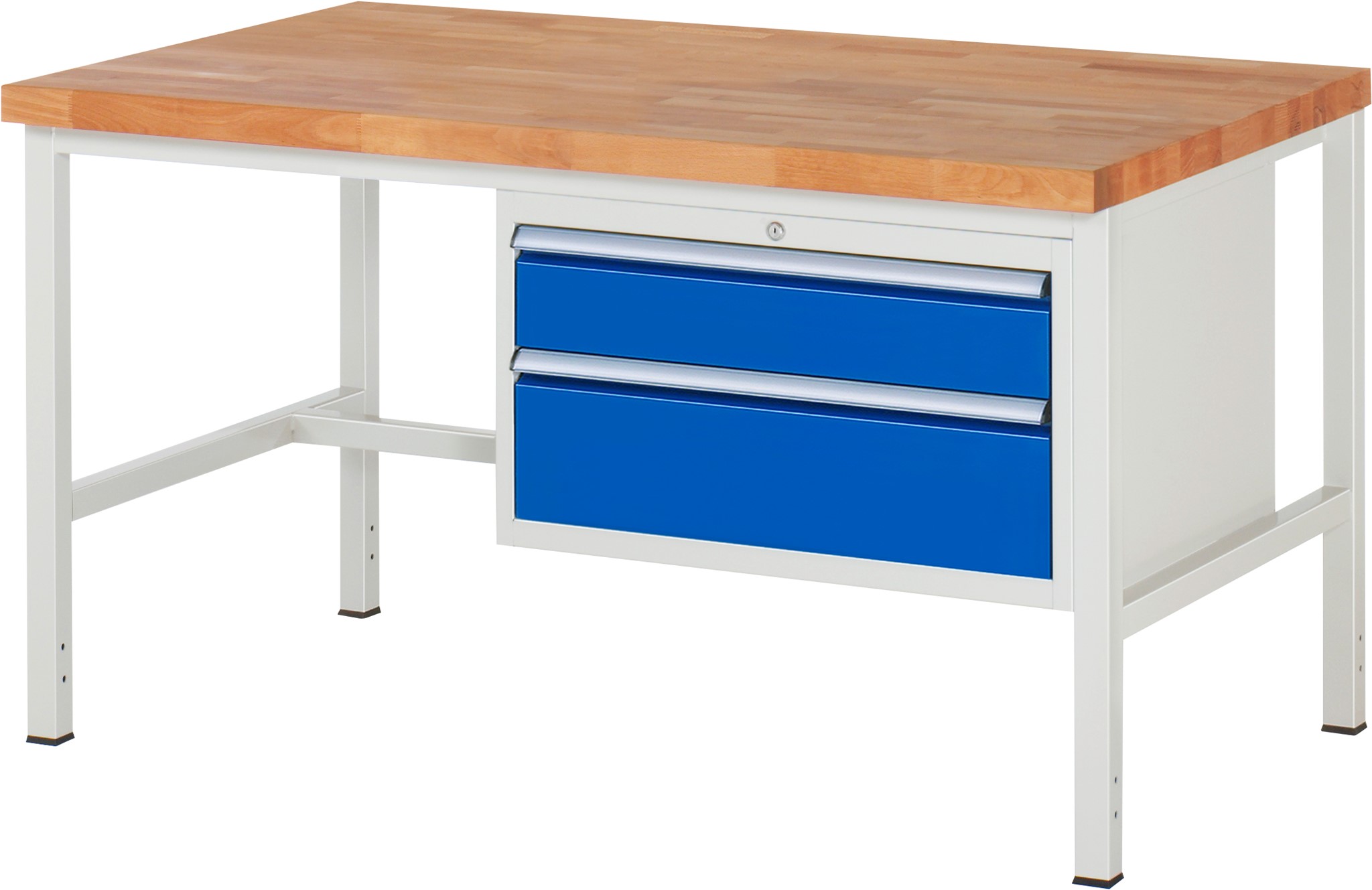 Werkbank Modell 8223, B 1500xT 900xH 840mm, Buche-Massiv-Platte 40mm