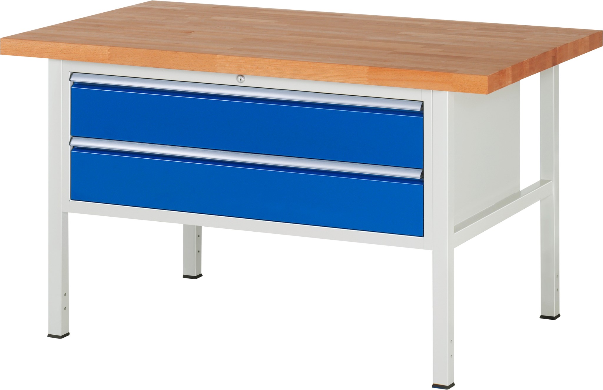 Werkbank Modell 8325, B 1500xT 900xH 840mm, Buche-Massiv-Platte 40mm