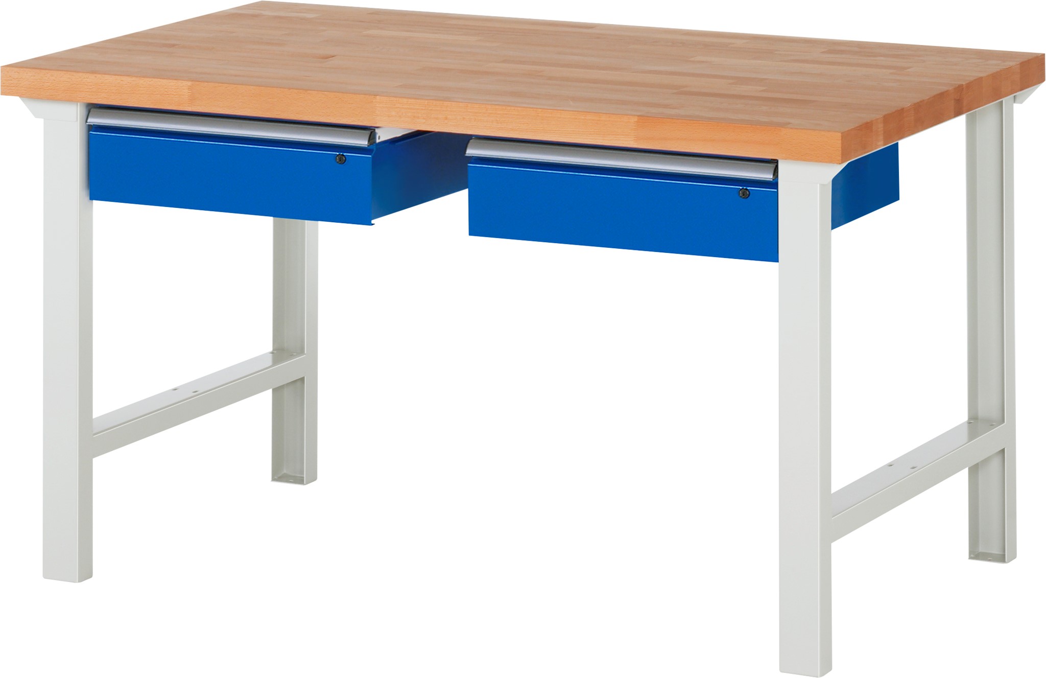 Werkbank Modell 7000, B 1500 x T 900 x H 790-1140 mm, Buche-Massiv-Platte 40 mm