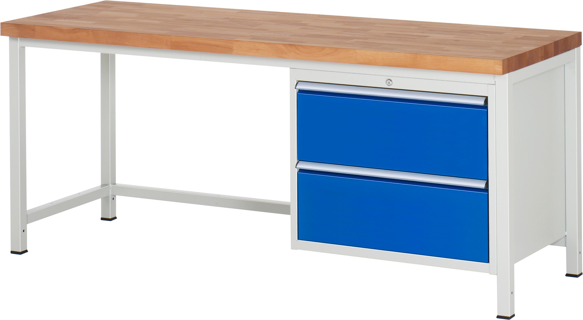 Werkbank Modell 8255, B 2000xT 700xH 840mm, Buche-Massiv-Platte 40mm