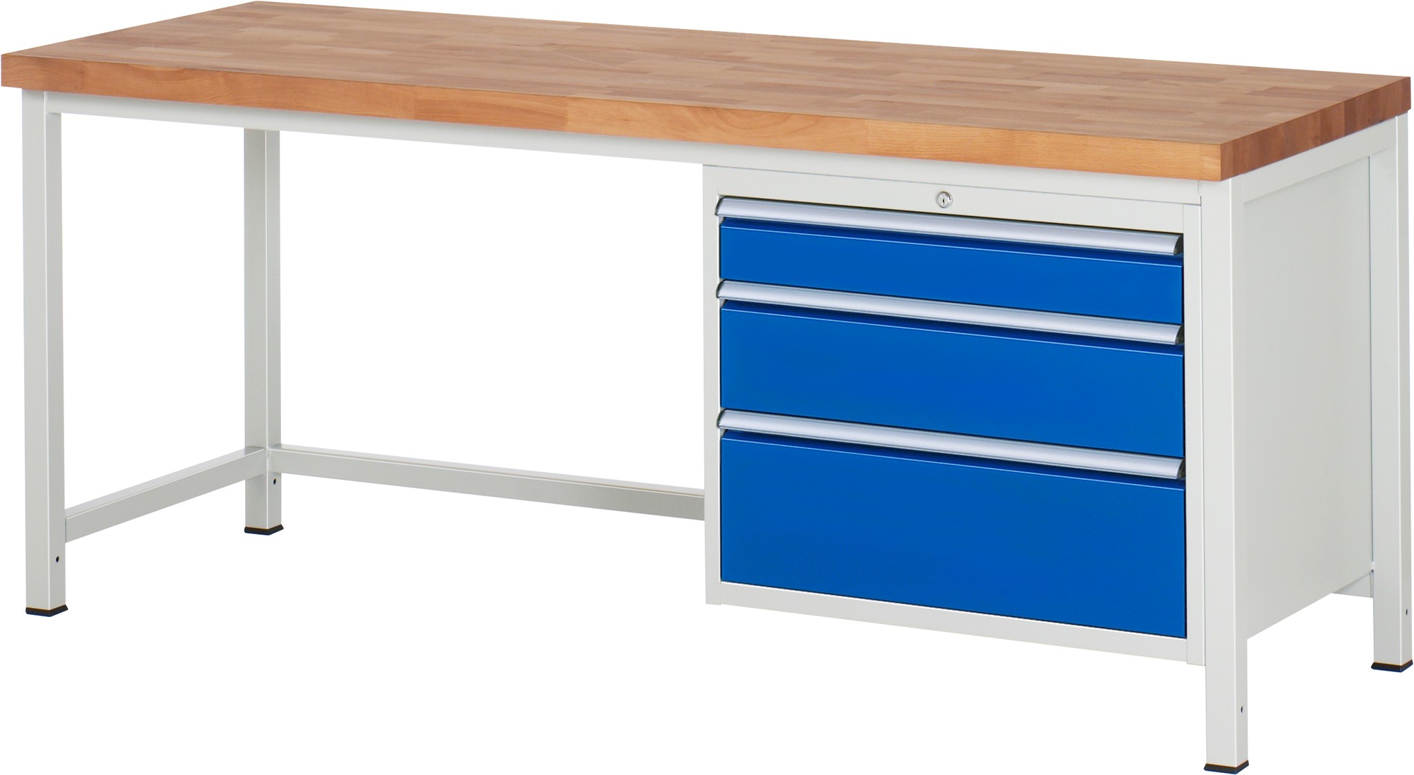 Werkbank Modell 8259, B 2000xT 700xH 840mm, Buche-Massiv-Platte 40mm