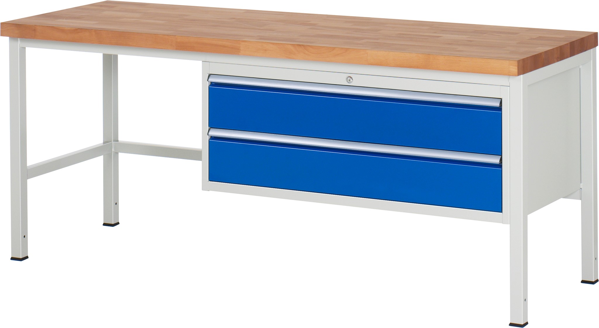 Werkbank Modell 8325, B 2000xT 700xH 840mm, Buche-Massiv-Platte 40mm