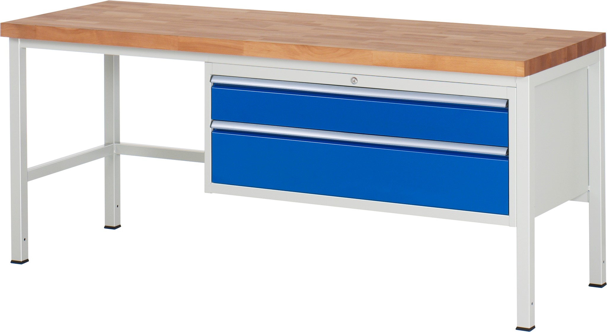 Werkbank Modell 8323, B 2000xT 700xH 840mm, Buche-Massiv-Platte 40mm