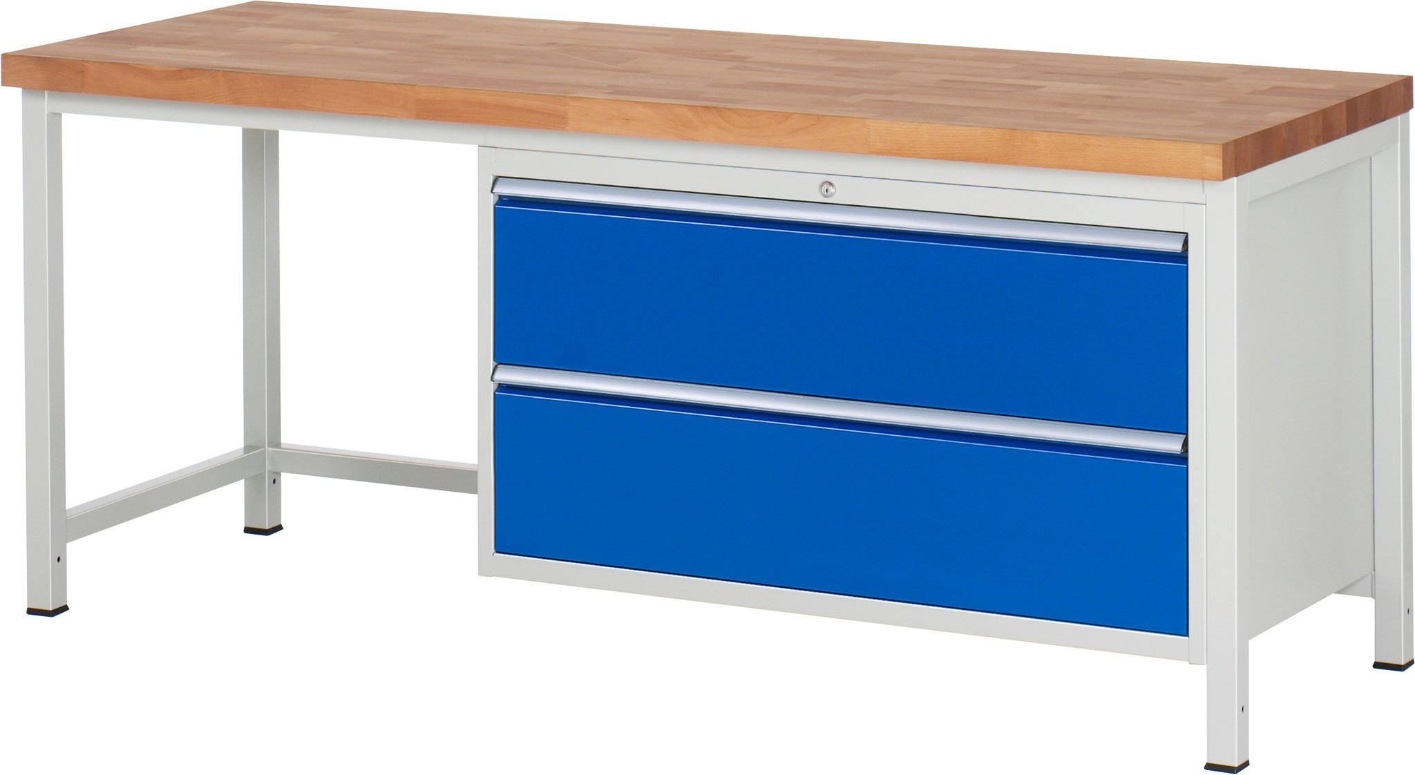 Werkbank Modell 8355, B 2000xT 700xH 840mm, Buche-Massiv-Platte 40mm