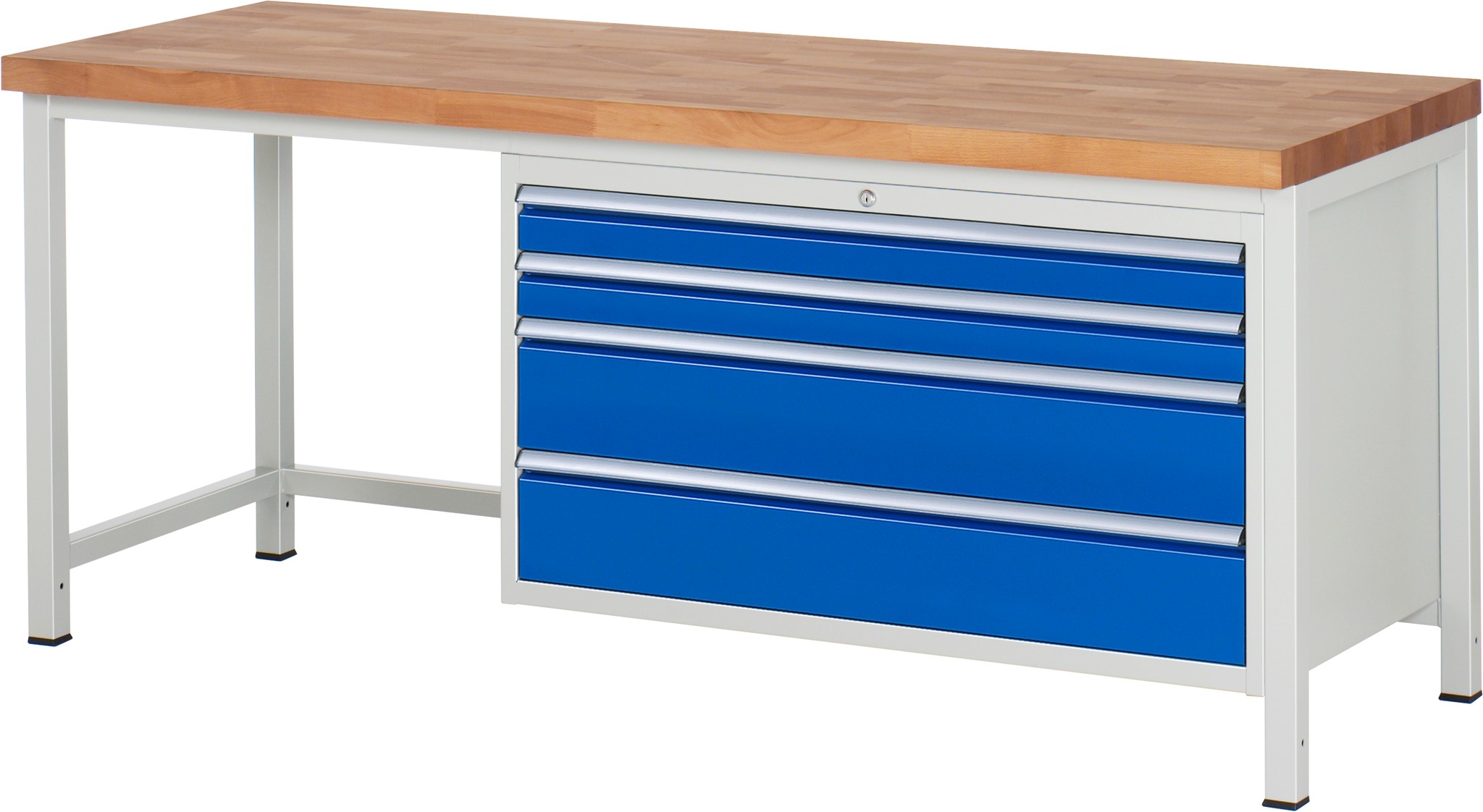 Werkbank Modell 8361, B 2000xT 700xH 840mm, Buche-Massiv-Platte 40mm