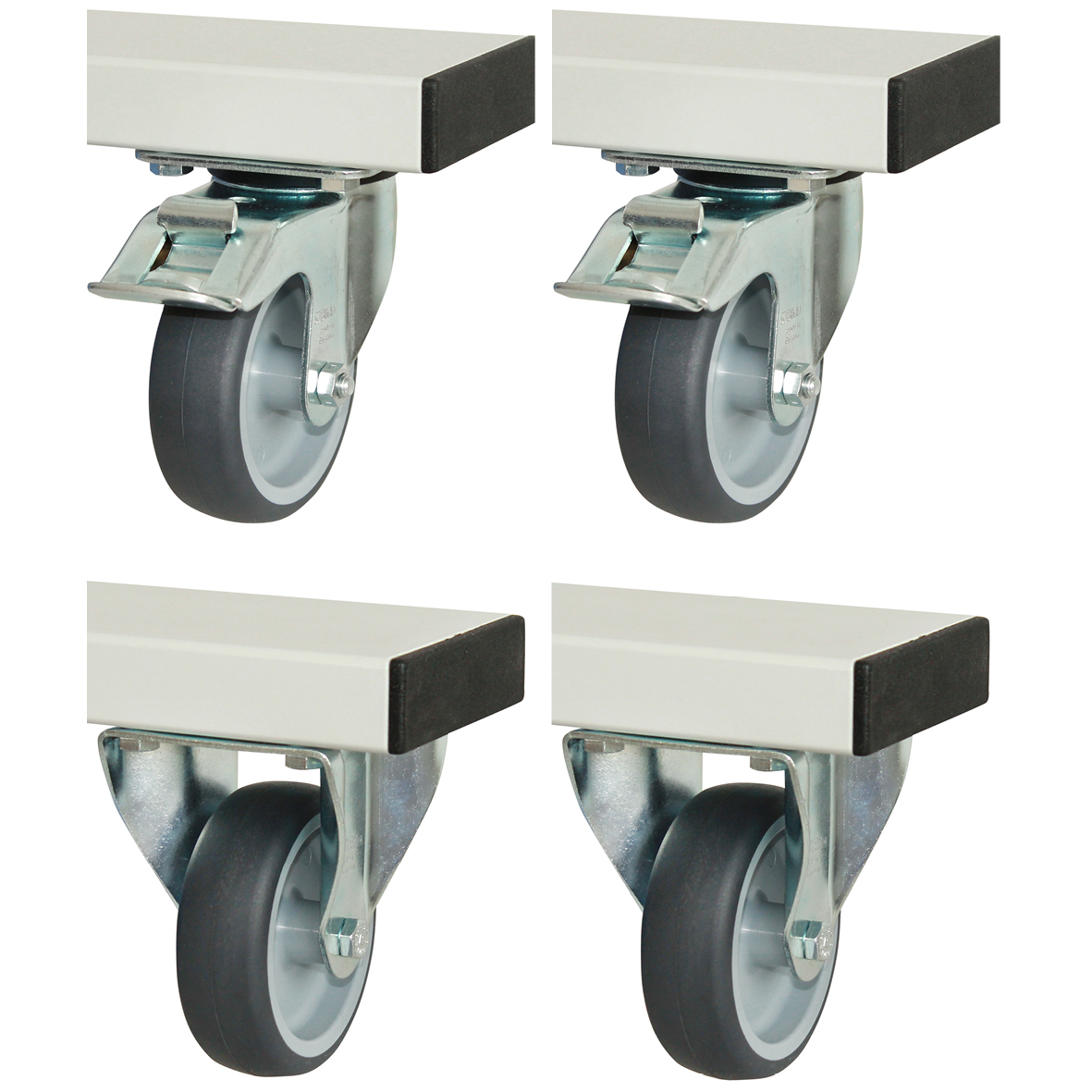 Rollensatz für Arbeitstische Serie Adlatus 300