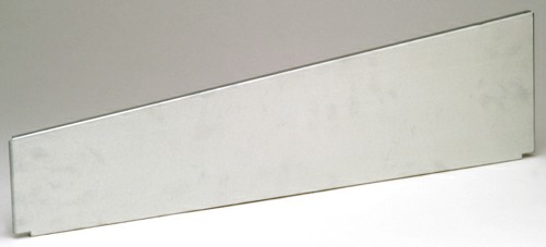 Schüttenabtrenner/-abschluss rechts für Regaltiefe 400 mm